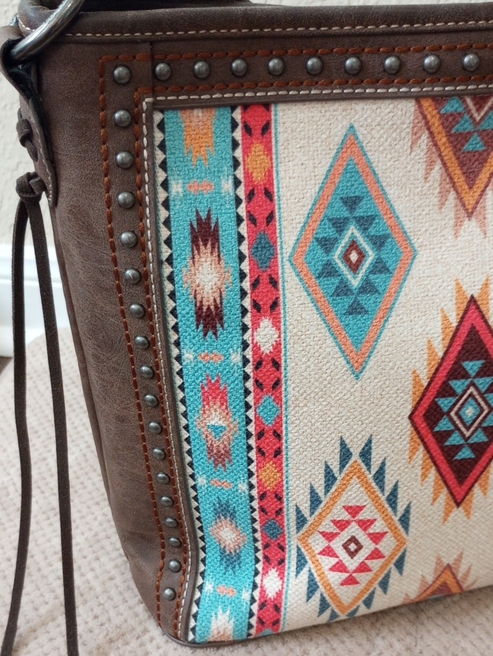 Montana West Southwestern Aztec Shoulder Bag - Picture 3 of 10